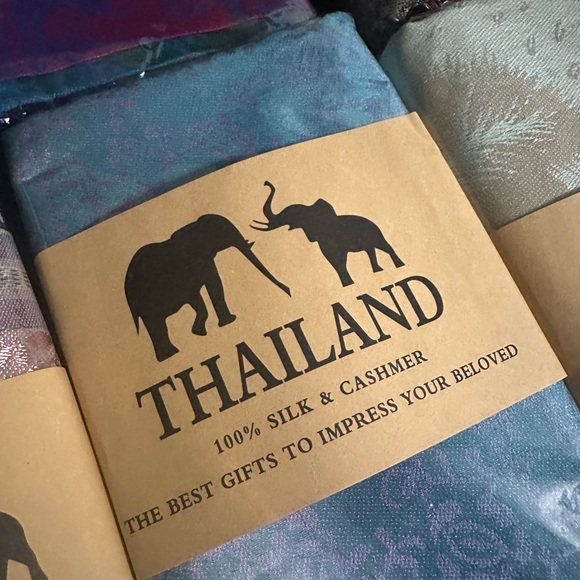 Silk & Cashmere Scarf - Picture 1 of 7